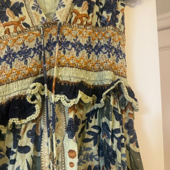 FARM Rio Ocean Tapestry Maxi Dress Size Small - Picture 6 of 16